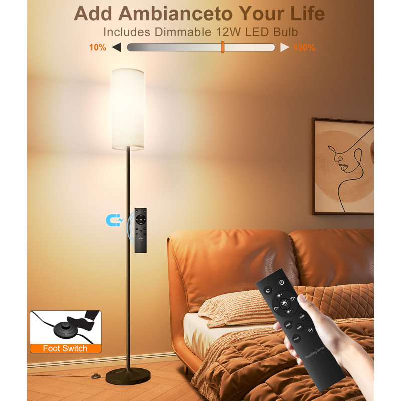 Standing pole lamp top